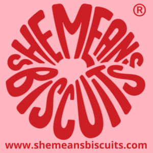 She Means Biscuits - Pink Tote Bag (AS Colour Bag) Design