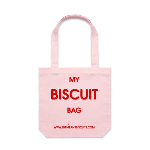 My Biscuit Bag - Pink Tote Bag (AS Colour Bag)  Thumbnail